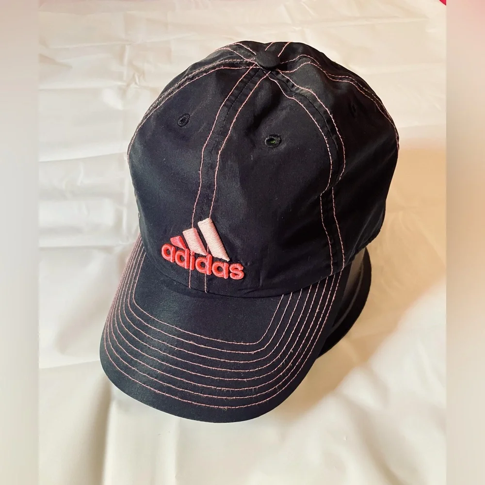 Adidas Black cap with pink embroidery, Small size